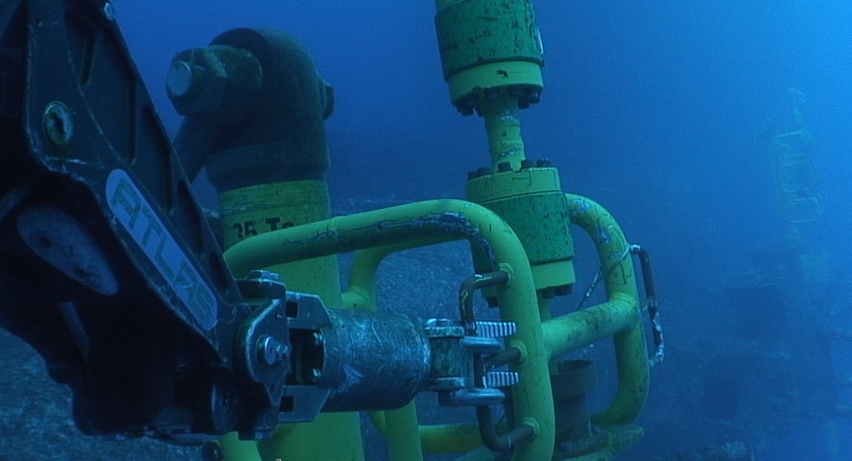 picture from the camera of an underwater vehicle